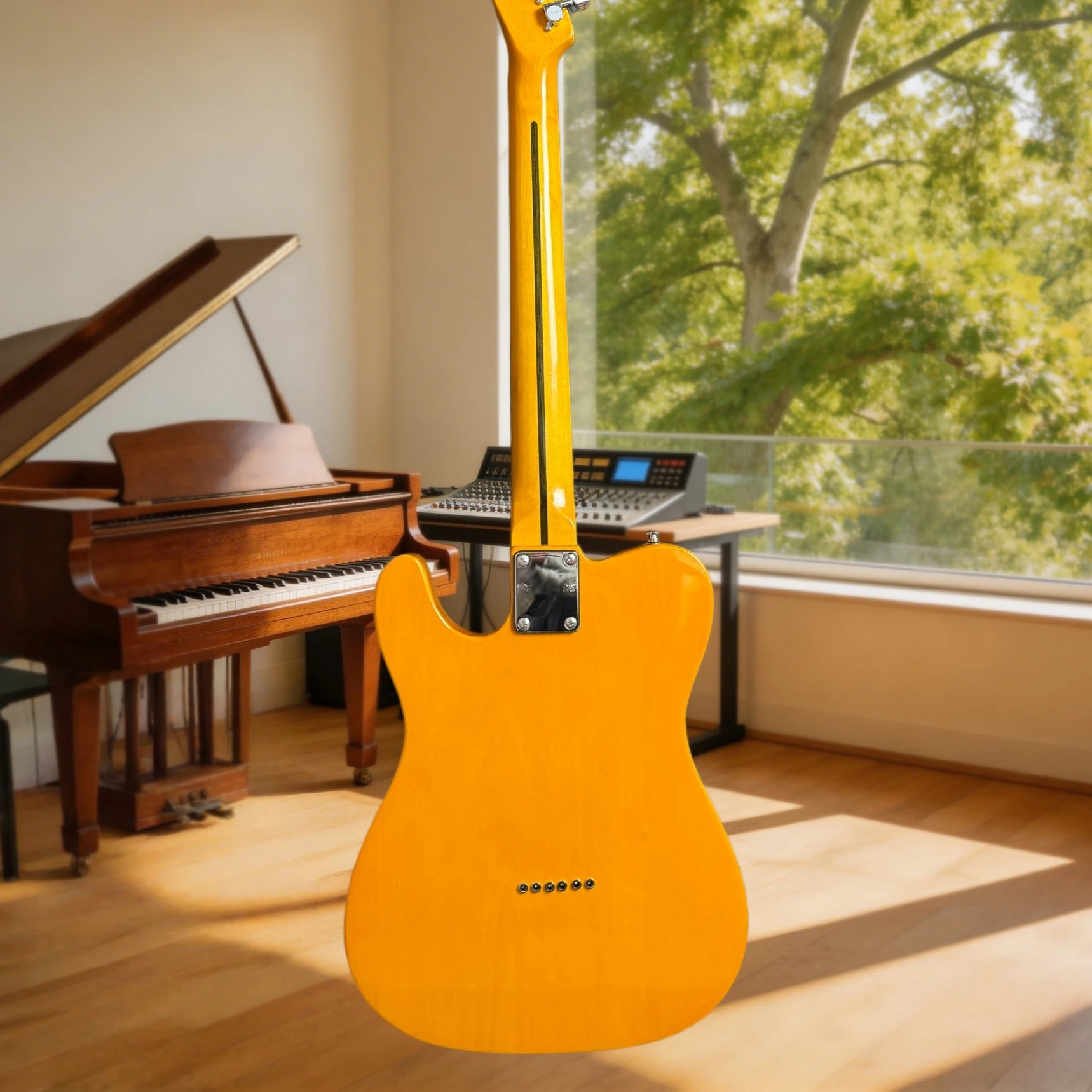 Hot Yellow   Alder Wood Body Maple Fingerboard TLE Electric Guitar Free Delivery New Year Gift Fixed Bridge 2026 view 4