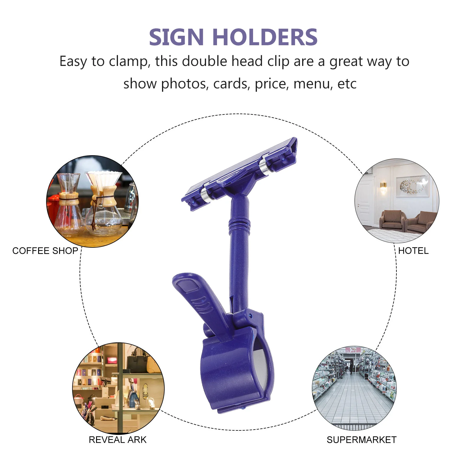 5 قطعة مقاطع الإعلان مقاطع تسجيل بلاستيكية لعلامات الأسعار عرض حامل بطاقة البضائع رف التسمية حامل لوازم متجر البيع بالتجزئة #2