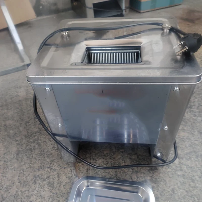 

New Factory Price Tabletop Electric Commercial Stainless Steel Meat Vegetable Cutting Machine Automatic Removable Blade