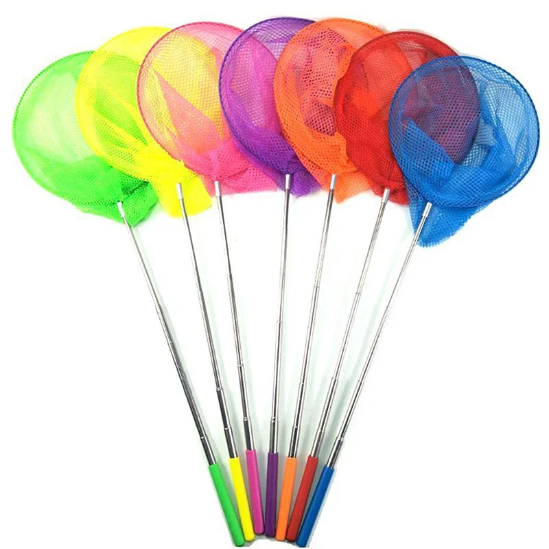 Rete da pesca retrattile Insetti Farfalla Rete da libellula Rete da pesca portatile per esterni Gioco divertente per bambini Giocattoli da pesca