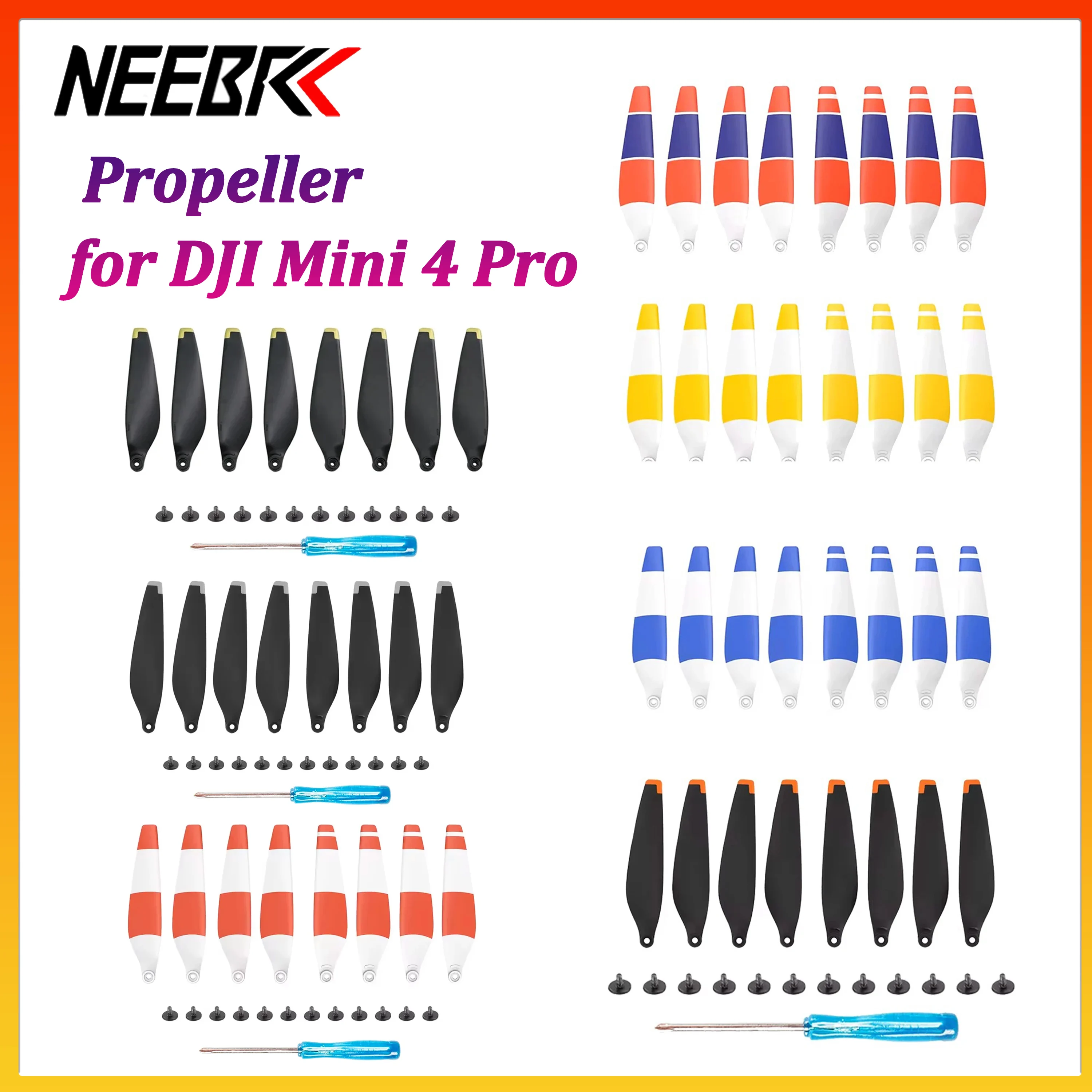 

8PCS 6030F Propellers Replacement Props Low-Noise Wing Blade Fans Spare Parts for RC Racing Drone DJI Mini 4 Pro Accessories