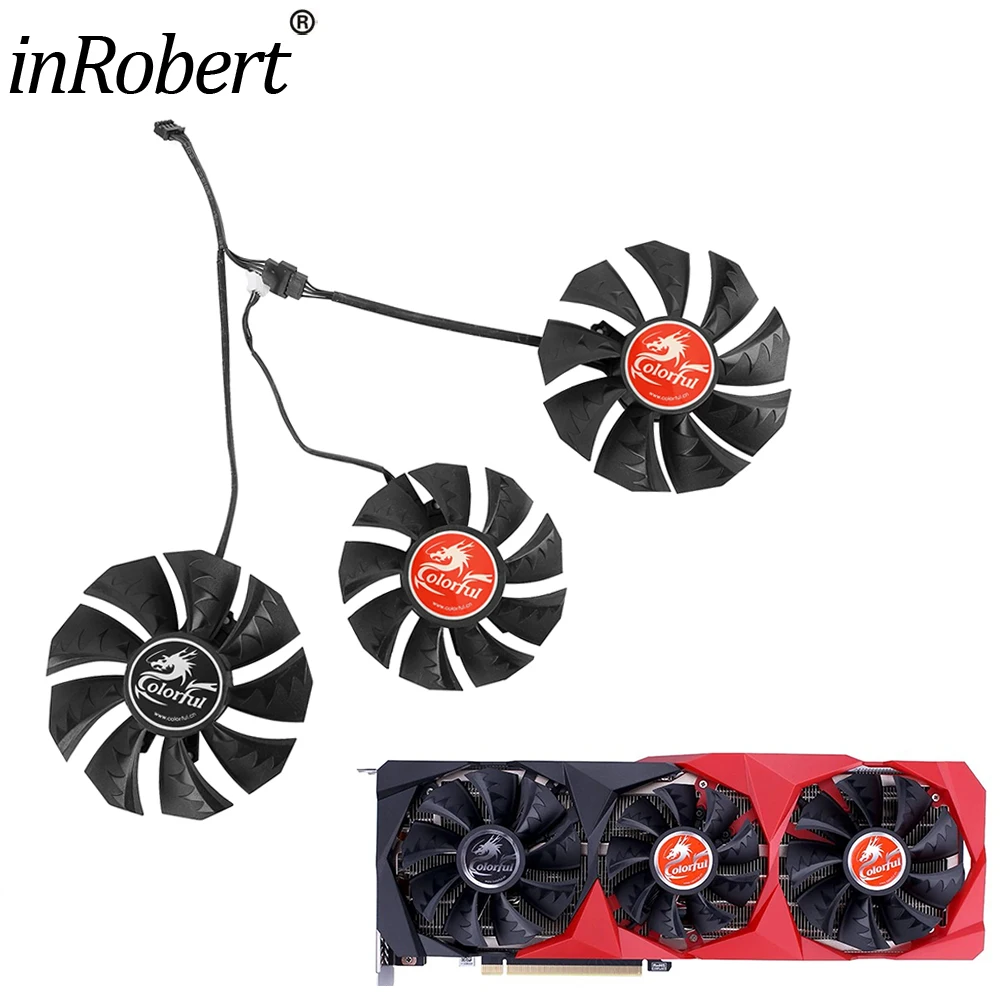 85mm 75mm Cooler Fan Replacement For Colorful GeForce RTX 3080Ti 3090 3070 3060Ti Graphics Video Card Cooling Fans