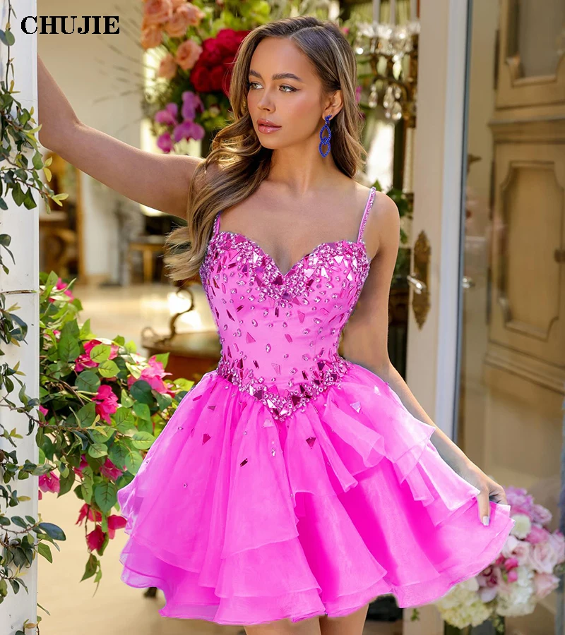 

Mini Tiered Homecoming Dresses Women Cocktail Dress A Line Sequins Prom Gowns Sweetheart Formal Occasion Gowns