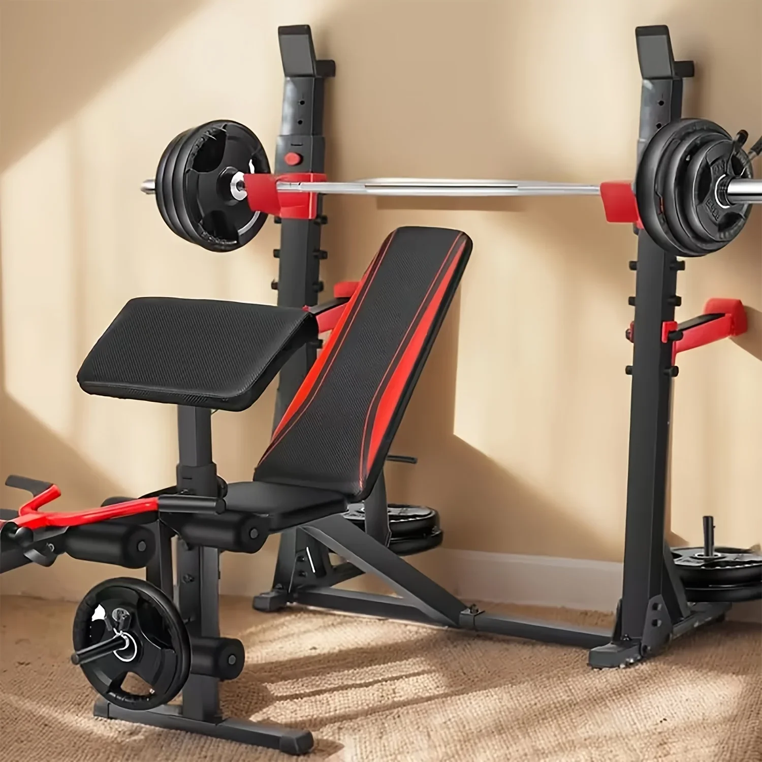 

KEEHOME Weight Bench, Adjustable Strength Training Bench For Full Body Workout With Fast Folding, 900LBS Weight Capacity Strength Training Bench Adjustable Workout Bench For Training Halloween Christmas Gift