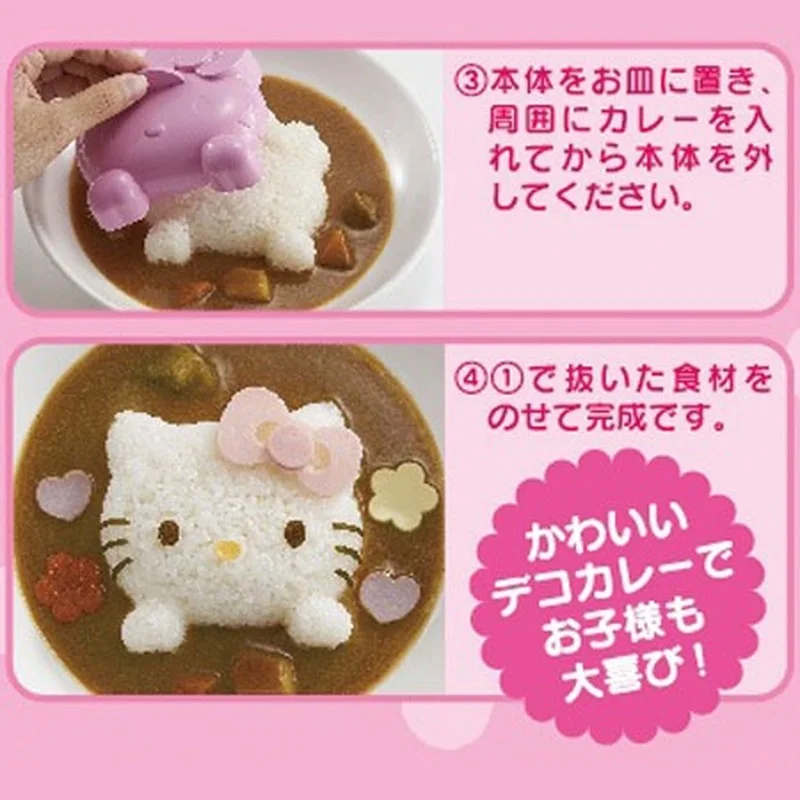 Moule à Boules de Riz Kawaii Hello Kitty, Ustensile de Cuisine Créatif pour Onigiri, Bento