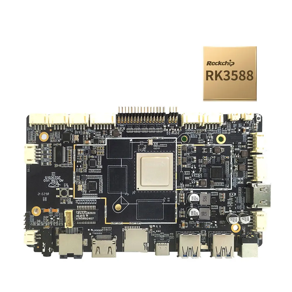 RK3588 Android Digitale Signage Boards Met LTE 5G WiFi LAN HD 6.0 NPU Industriële Intelligente Machine Moederbord Model