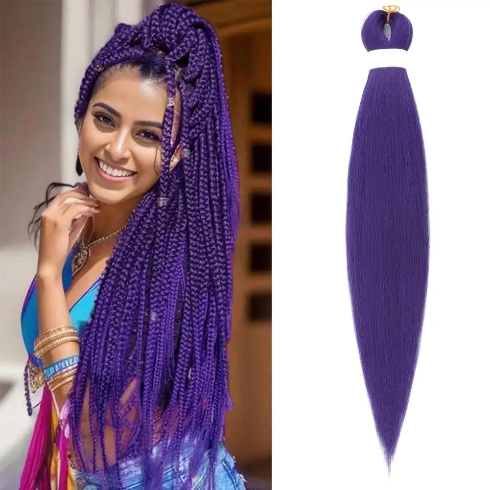 Braiding Hair Pre-stretched 26Inch Hair Extensions for Afro Crochet Braids Synthetic Fake Hair DIY Multi-Color Optio Jumbo Braid