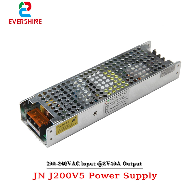 Custom LED Full Color Display Power Supply G-energy tiny J200V5 Output DC5V 40A 200W Input Voltage 200-240VAC Small And Durable