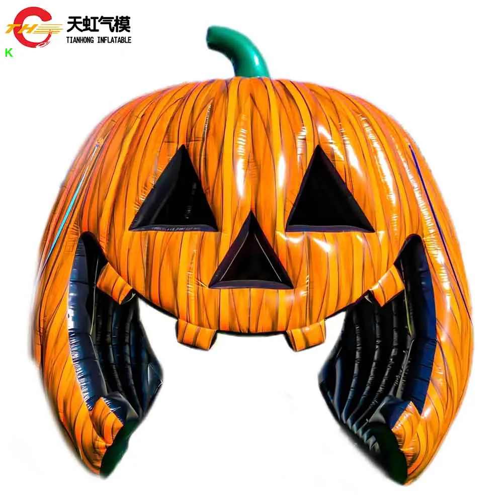 Tiendas de túnel de Halloween sangrientas asustadoras de la tienda inflable grande modificada para requisitos particulares de la cabina de calabaza