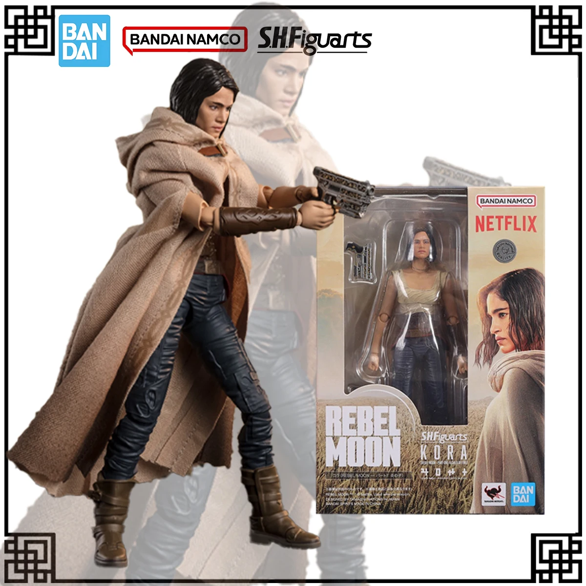 

In Stock Bandai Genuine Original SHF The Suicide Squad Anime Figure KORA Action Figures Toys For Children's Christmas Gifts