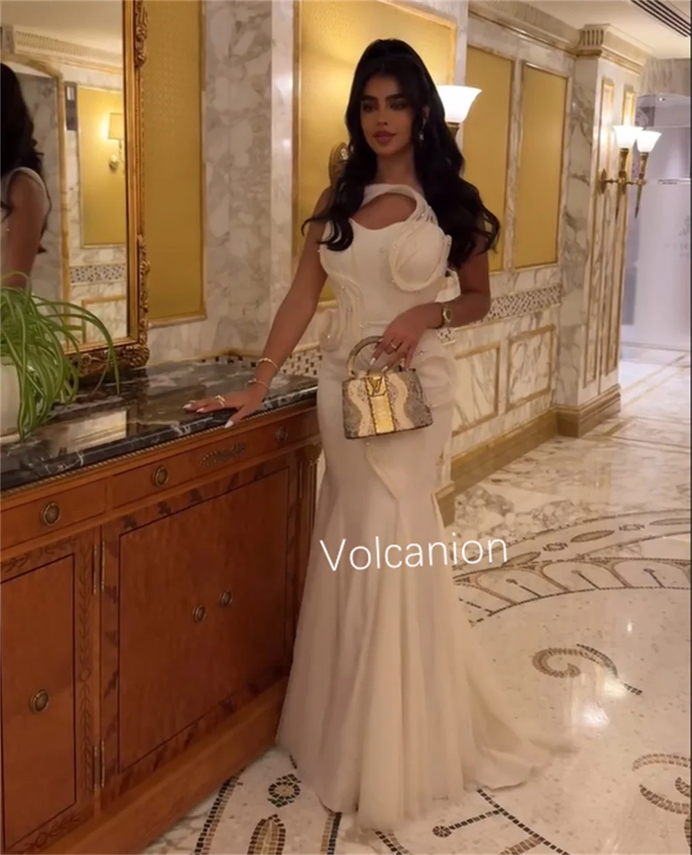 Customized Exquisite Jersey Sequined Pleat Pattern Trumpet Sweetheart Long Dresses Bespoke Occasion Elegant