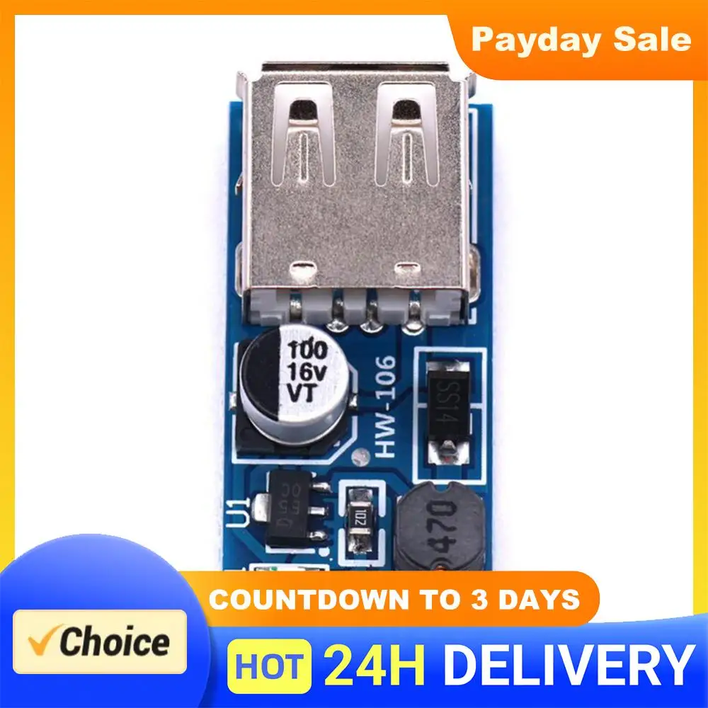 DC-DC Boost Power Supply Module 0.9V-5V To 5V Step Up Booster Power Supply Module High Efficiency DC-DC USB Boost Volt Converter