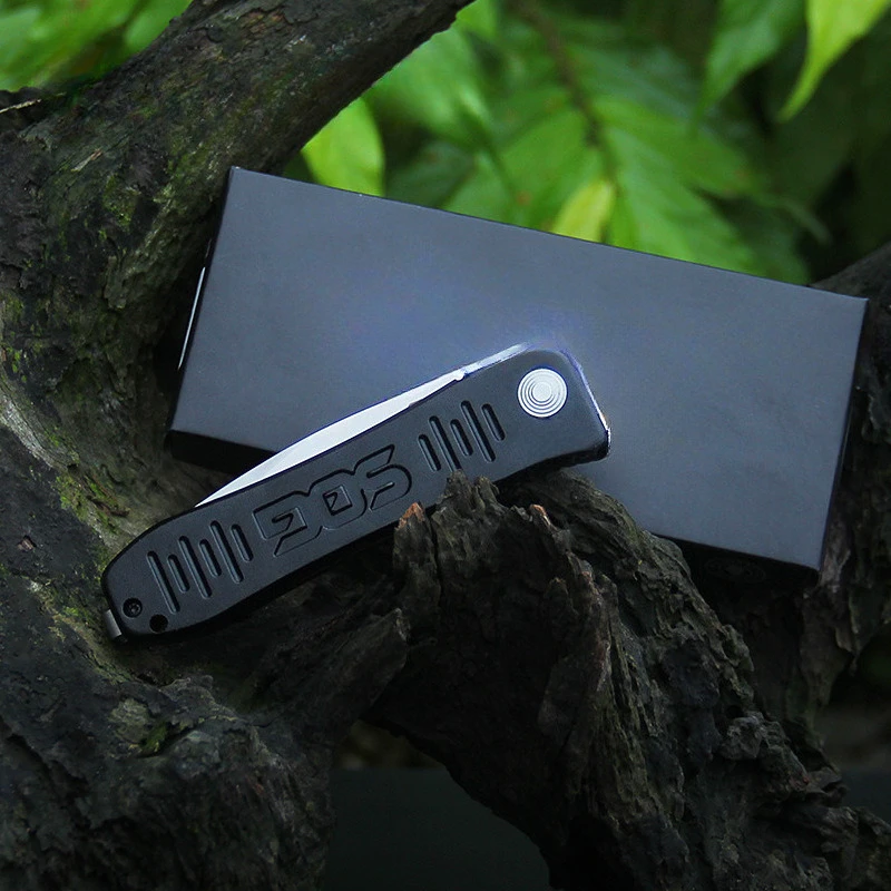 Nuovo coltello pieghevole da campeggio esterno 5CR15MOV lama in lega di alluminio manico tasca sopravvivenza tattica caccia coltelli multiuso strumenti CED