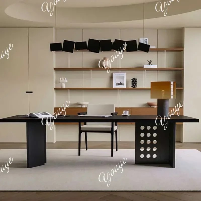 J N49 J Modern Black Office Desk Home Large Bedroom Laptop Computer Office Desk Corner Executive Writing Table De Bureau Furnitu