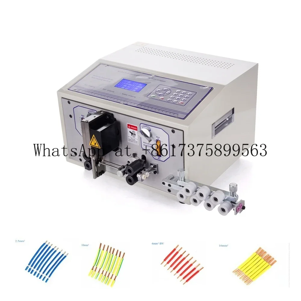 SWT508 SDB Automatic Wire Strip Peeling Stripping Cu tting Mach ine Compatible With Single Double Wires 0 1 6mm2