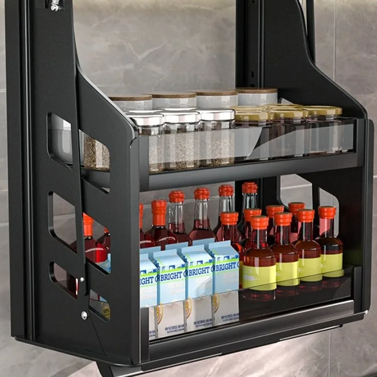 

Hanging cabinet lift basket drop basket kitchen cabinet vertical lift basket double buffer