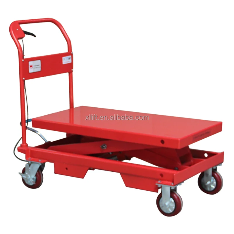 

【Best-selling】Custom Movable Lift Scissors Platform Capacity 150kg-1000kg Hydraulic Lift Hand Manual Lift Table