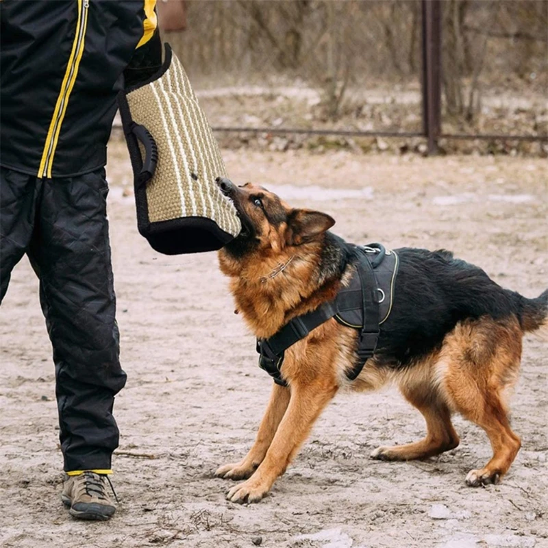 

Strong Jute Dog Bite Sleeve Tug Work Puppy Training Playing Chewing Toy Hand Glove for Training Schutzhund K9 Rottweiler