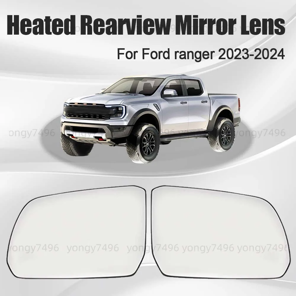 

Car Wide Angle Heated Rearview Mirror Lens For Ford Ranger 2023 2024 Car Rearview Accessories Mirrored Glass Heat The Lenses