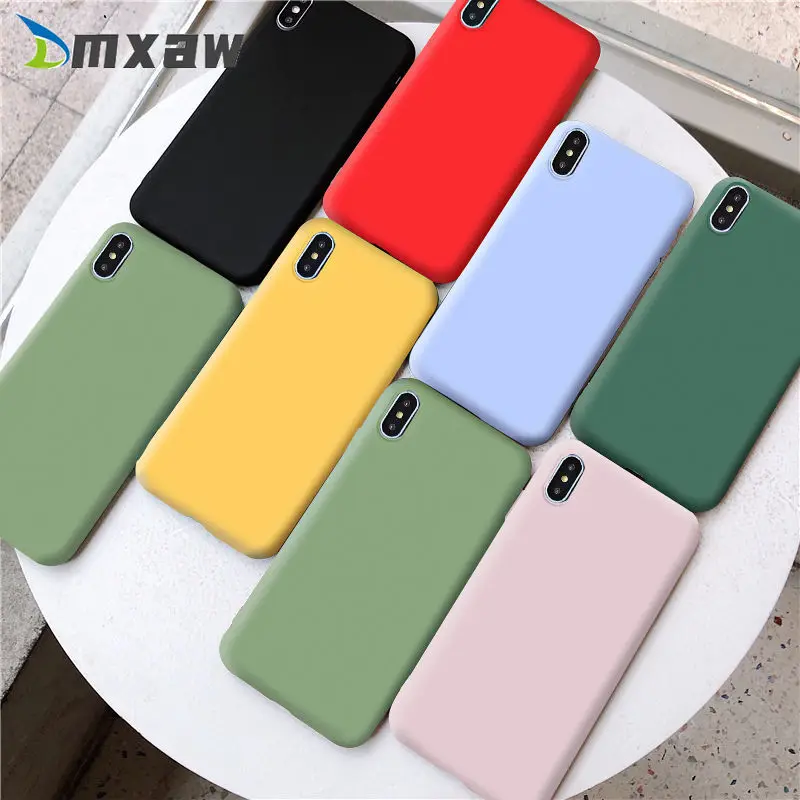 For Vivo S5 Y19 Z1 V17 Pro Neo Nex 3 A S V15 Pro Y17 Y15 Y12 Y11 X27 X23 Phone Case Cute Matte Solid Candy Simple Silicone Cover