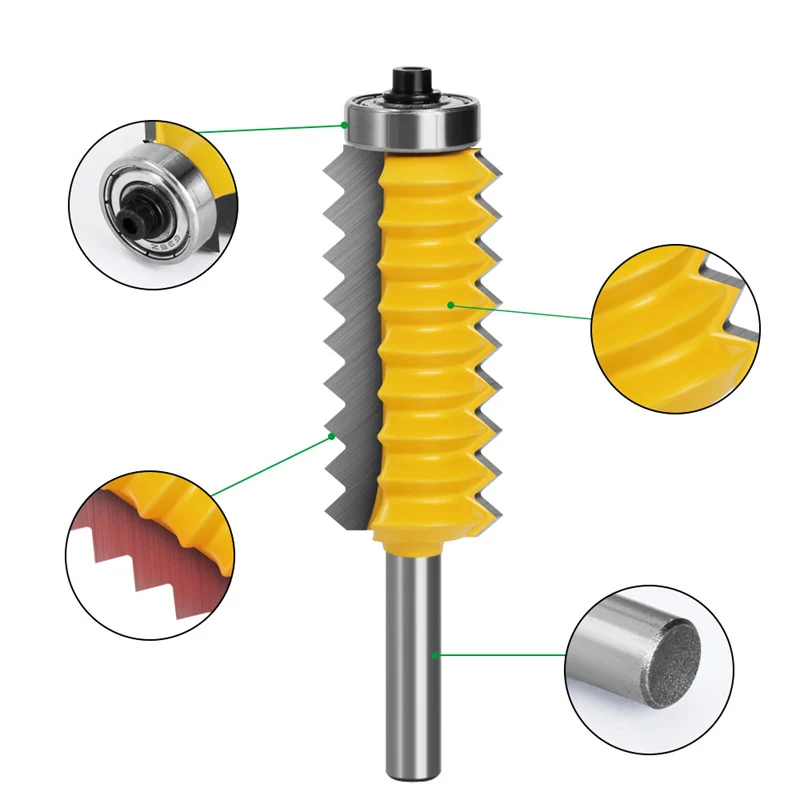 Imagem -03 - Multi-tooth Tenon Knife Wave Splicing Knife mm Shank Rail Junta de Dedo Reversível Cola Router Bit Cone Tenon Cortador de Madeira