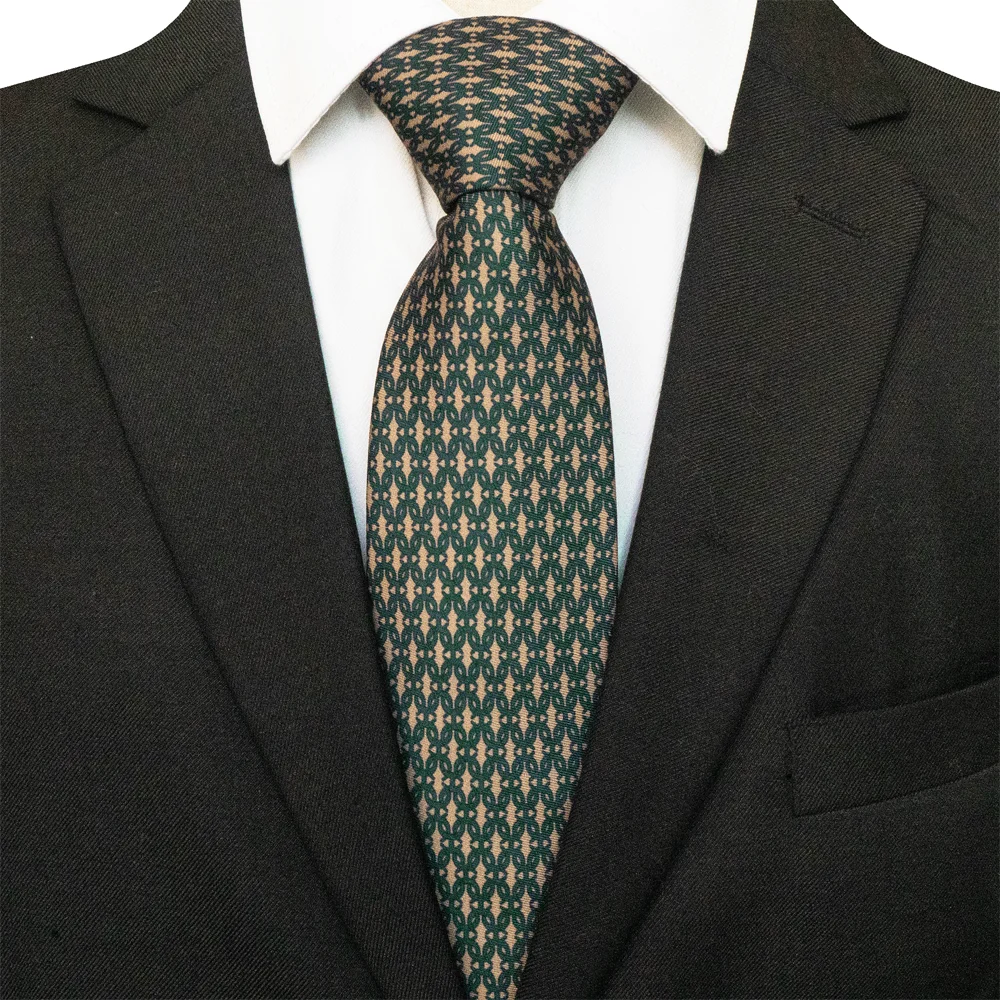 EASTEPIC Klassische Herrenkrawatten, modische bedruckte Krawatten mit geometrischen Designs, blaue Krawatten für Männer, Hochzeitsaccessoire, Geburtstagsgeschenk – Detail 7