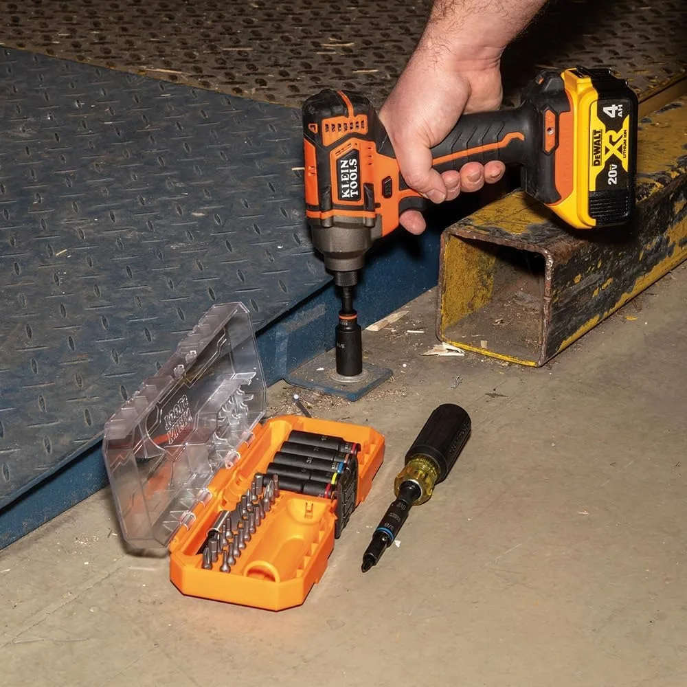 41-Piece Impact-Rated Screwdriver and Socket Set with Case, 26 Bits, 6 Deep Sockets for Versatile Use