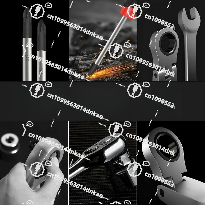 Auto Repair Sleeve Wrench Car Special Tools Daquan Set Combination Maintenance Sleeve Ratchet Multifunctional Set