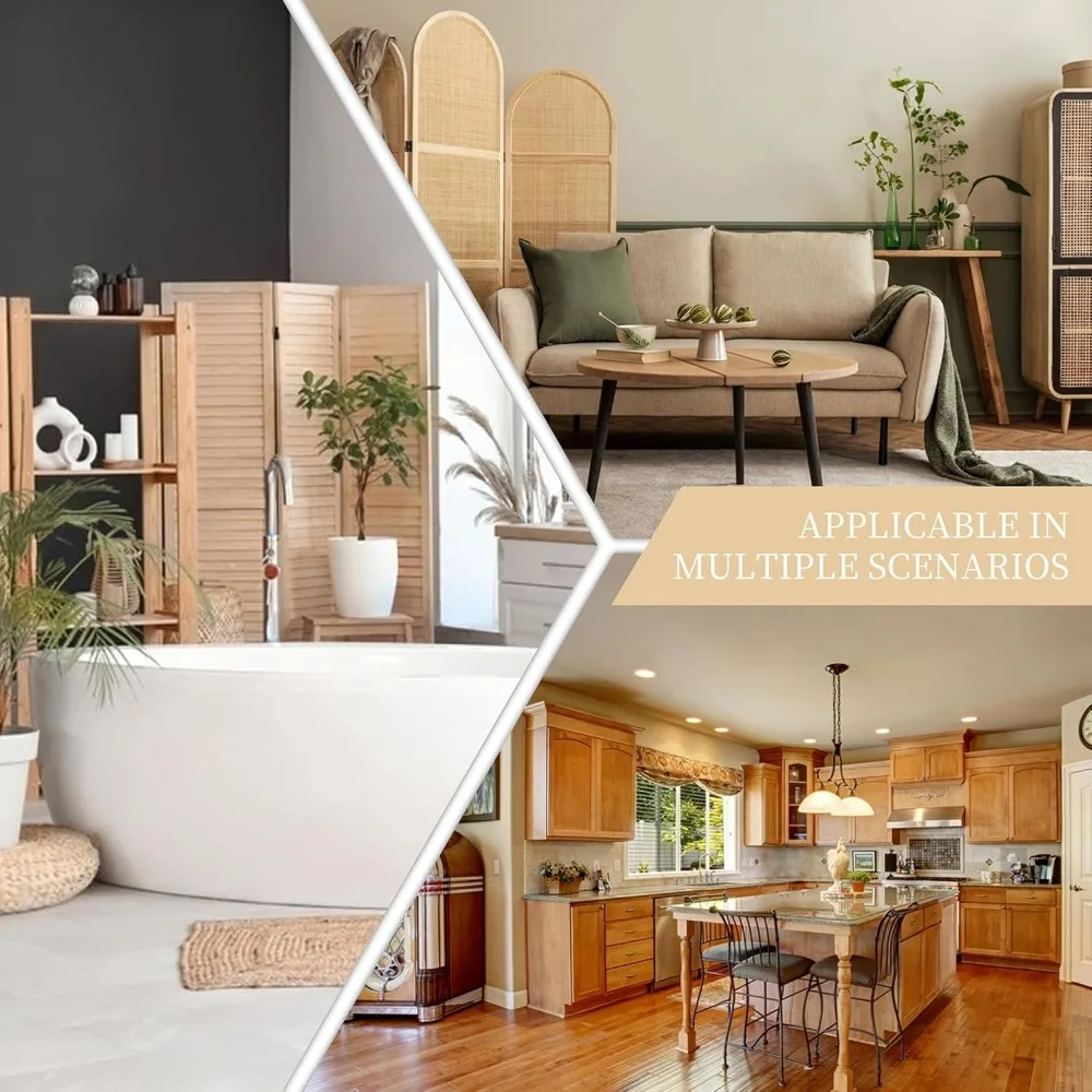 خزانة مخزن المطبخ بطول 64 بوصة من Shintenchi، وخزانة تخزين مع أبواب من الروطان ودرجين، وخزانة فولاذية طويلة من 3 طبقات