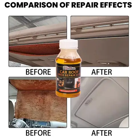 Bilinnertak Tyglim Konstläder Glaslim Universalträlim Snabbtorkande tyg Takreparationslim 10 best sales takskydd - №6