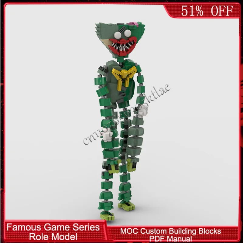 

945 деталей, популярная серия игровых персонажей, Rot Cuddle Fiend, MOC, модульный конструктор, креативная игрушка для мальчиков, подарок на Рождество