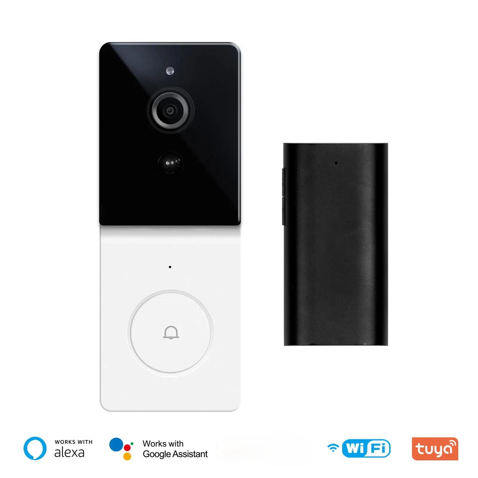 

Tuya 1080P Wireless Smart Doorbell With Organic Light Emitting Diode Display Waterproof IP65 Intercom Wireless Network For Hotel