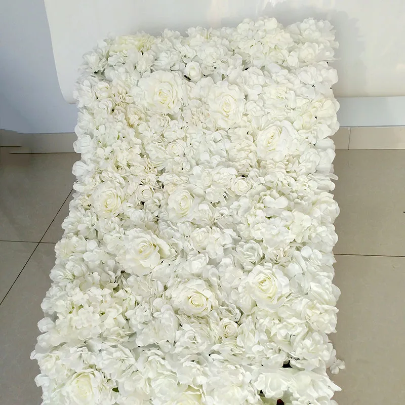 

60x40cm Artificial Hydrangea Rose Peony Flower Panels Wedding Backdrop Centerpieces Decorations Venue Floral Decor Fake Flower