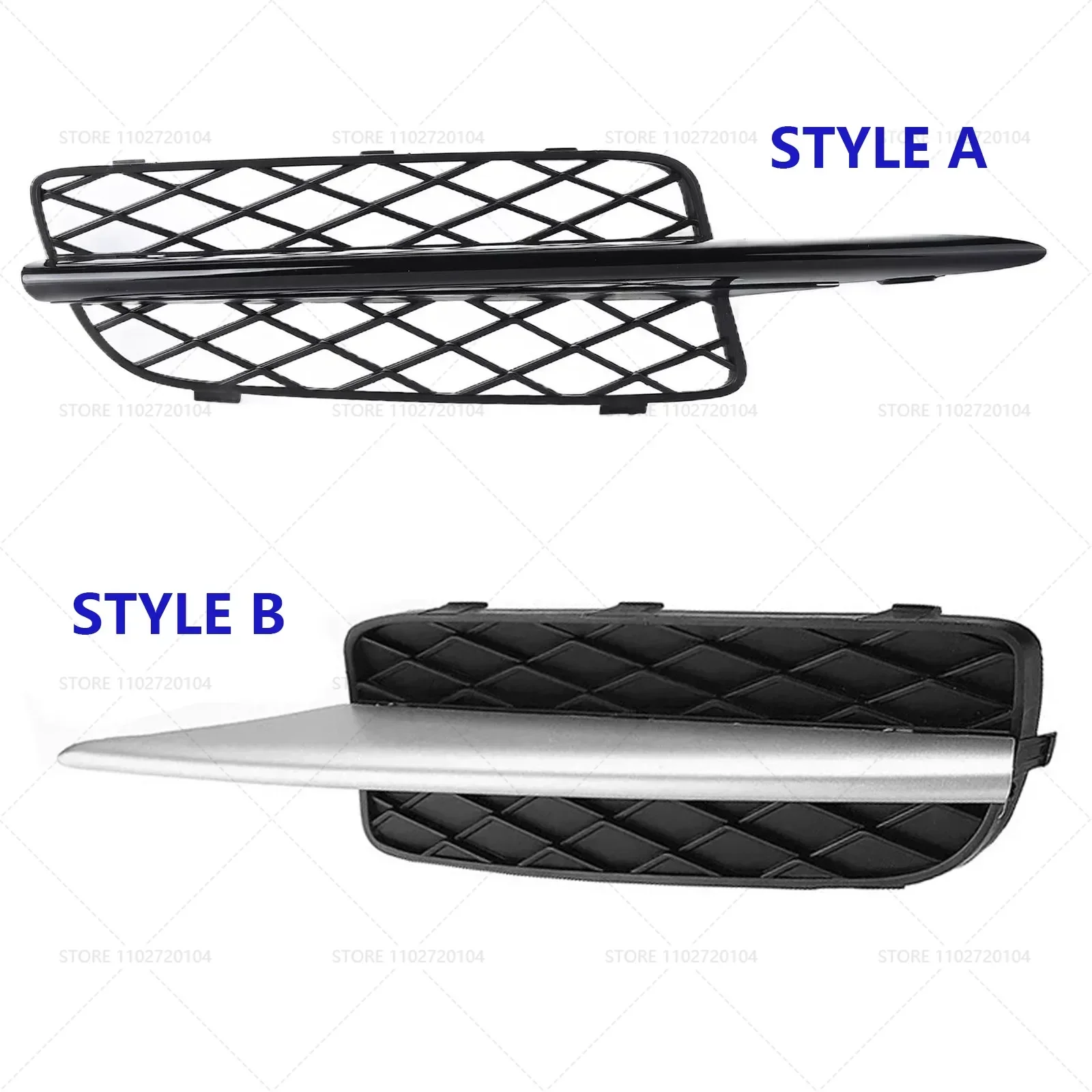 For 2007-2010 BMW X5 (E70) Front Bumper Lower Grille Cover Molding Trim 51117159593 51117159594