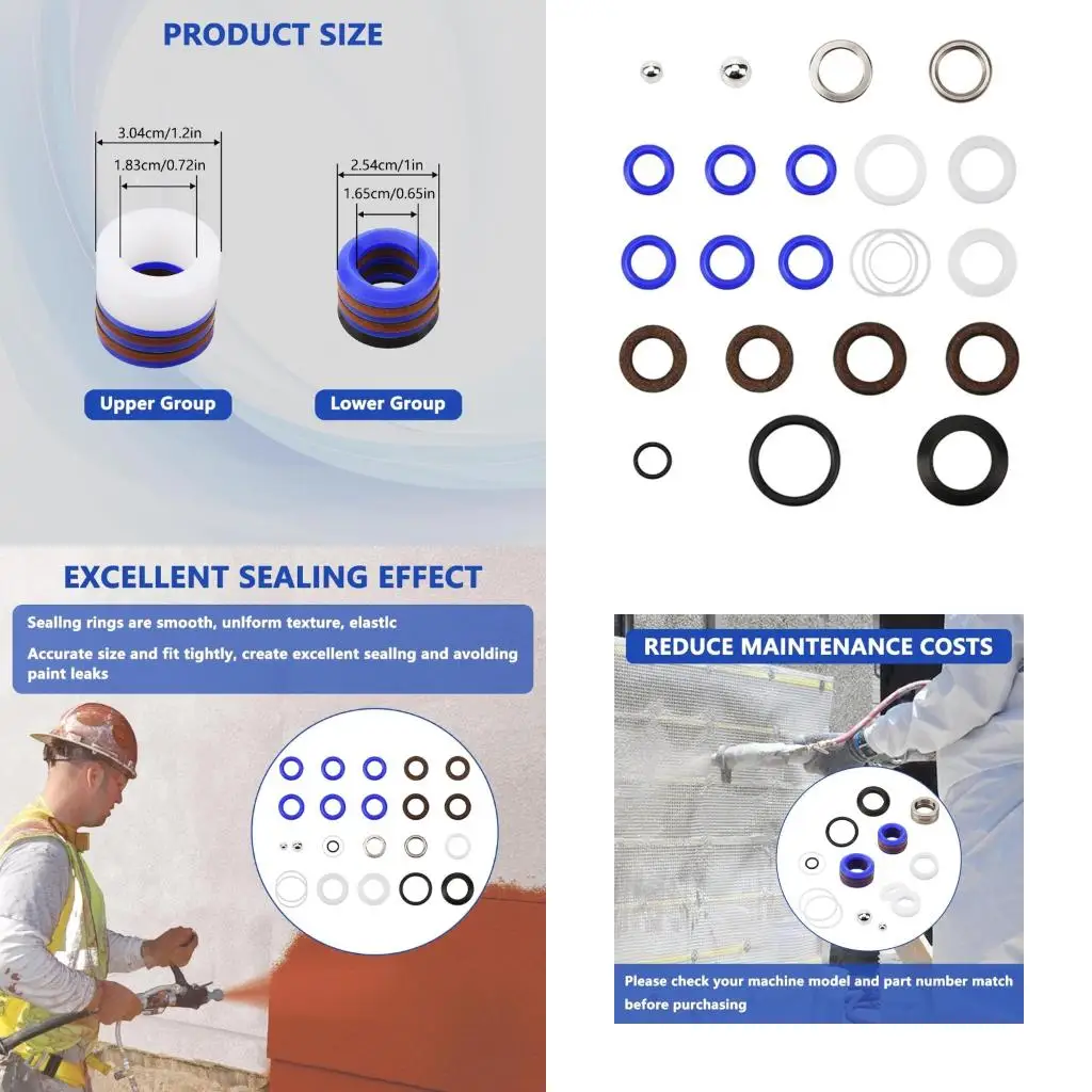 

244194 Упаковочный комплект для ремонта насоса для 495 595 295 390 395 490 3400 безвоздушной окраски высокого качества