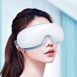 Massaggiatore per gli occhi a vibrazione elettrica maschera per gli occhi riscaldata senza fili alleviare l'affaticamento degli occhi occhiaie maschera per dormire per alleviare l'affaticamento degli occhi secchi