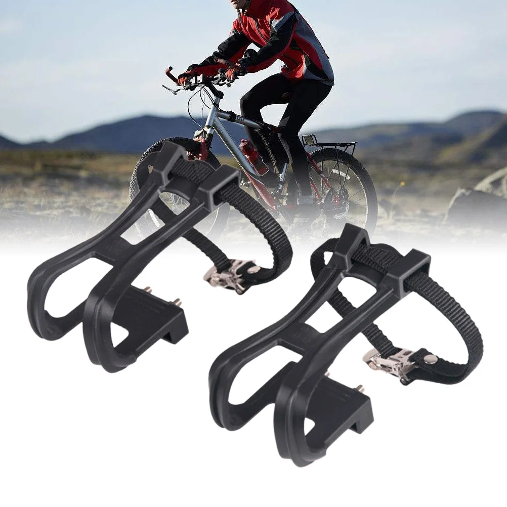 

1 Pair Nylon Bike Pedal Toe Clip For Road Mountain Cycling Reflectors Hole With Straps Included Dog Muzzle Pet Supplies