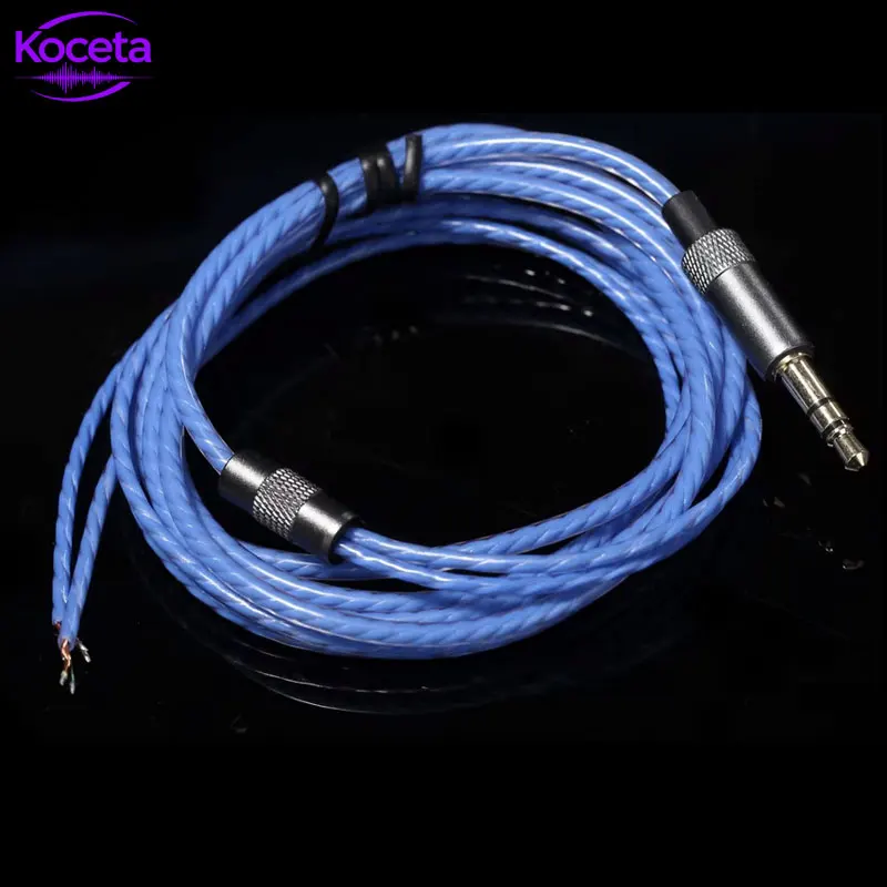 Koceta PVC DIY OFC-Kabel Ersatz-Reparaturkabel für HiFi-Audio-Kopfhörer, Wartungskabel 1,2 m für AKG K420