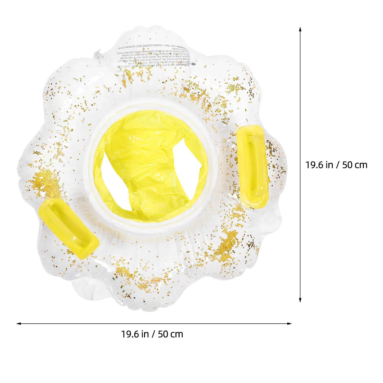 Baby Swimming Ring Inflatable PVC Float with Sitting Support for Pool Safety Toddler Swim Float 1-4 Years Kids Water Fun