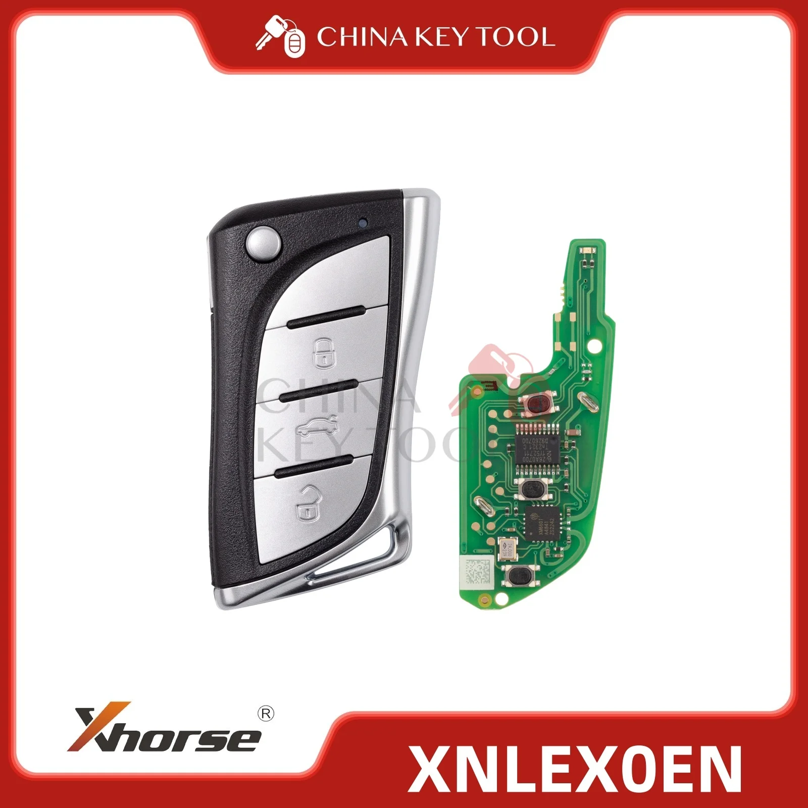

Беспроводной дистанционный ключ Xhorse для Lexus Type 3, кнопочный XNLEX0EN, глобальная версия