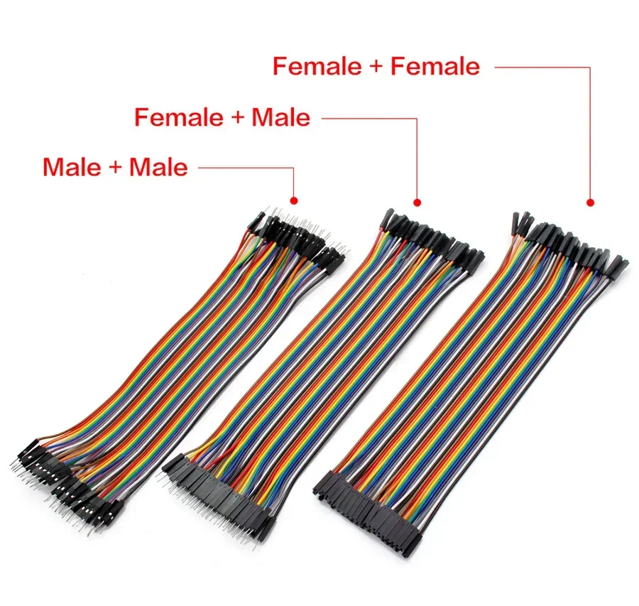 60pcs Dupont Line 10CM 15CM 20CM 30CM 20Pin Male to Male + Male to Female Female to Female Jumper Wire Dupont Cable for DIY KIT