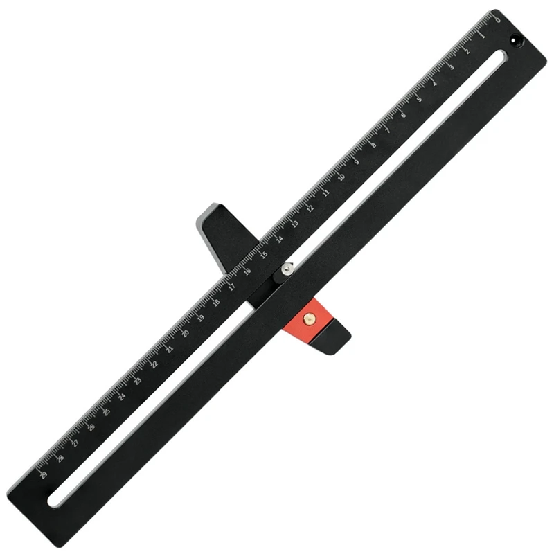 

Scribing Ruler Sliding Aluminum Alloy Marking Gauge High Precision Measuring Tools Angle Ruler Woodworking Tool, Easy To Use