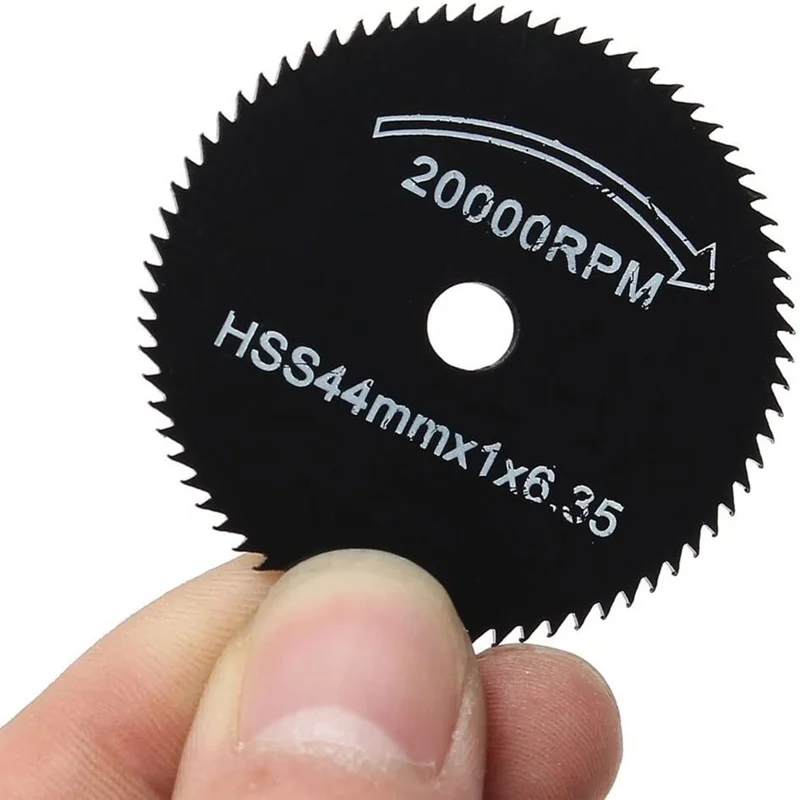 6 Mini HSS Nhỏ Lưỡi Tròn Xoay Công Cụ Dremel Cắt Kim Loại Công Cụ Điện Gỗ Đĩa Cắt Mũi Khoan Mandrel cắt 22-44Mm