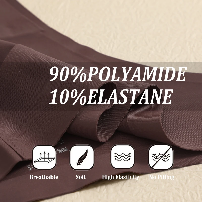 7PCS/Set Ice Silk Seamless Women G-String Panties Sexy Low-Waist Thongs T-Back Female Solid Color Soft Underwear Utral-Thin Pant - Image 5