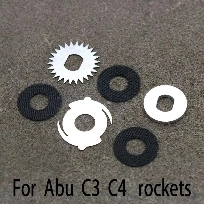 Para Abu C3 C4 5600 OMOTO Baitcast carrete alarma de descarga izquierda derecha, junta de sonido suave de Metal carrete de Baitcasting giratorio modificado