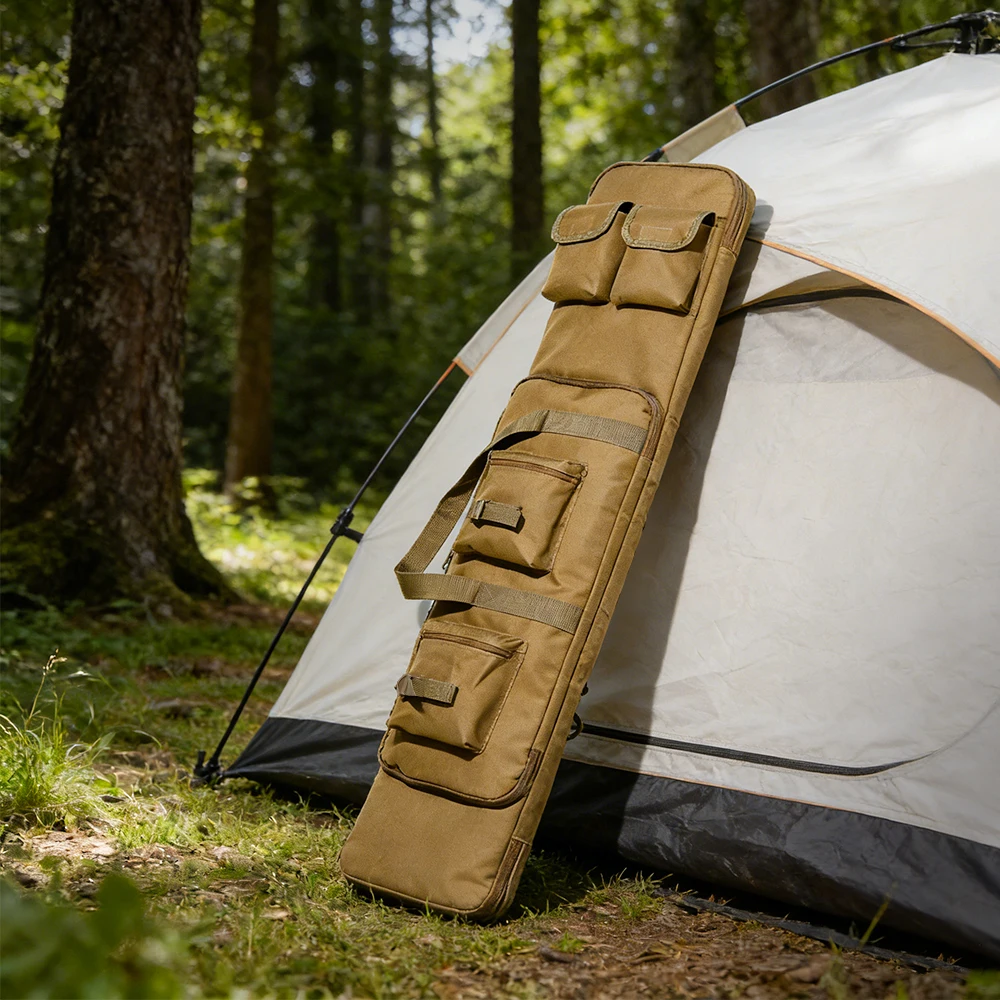 94cm 120cm Doppel-Langwaffentasche Weiche Gewehrtasche Gewehr-Rucksack Schießtasche Schultertasche für Jagdzubehör – Detail 6