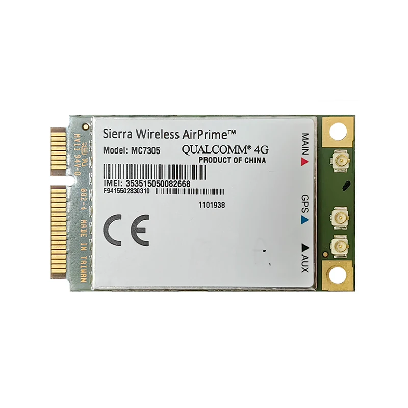 Sierra-Módulo de tarjeta inalámbrica Airprime MC7305, 4G, 100Mb, Mini PCI-E, Wifi, LTE, WWAN, MDM9215, HSPA + EDGE, GPS, 1800/2100/2600 MHz, desbloqueado