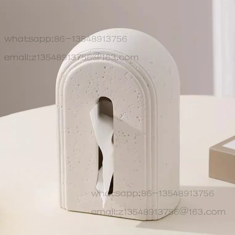 

Cave stone tissue box luxury home art napkin box