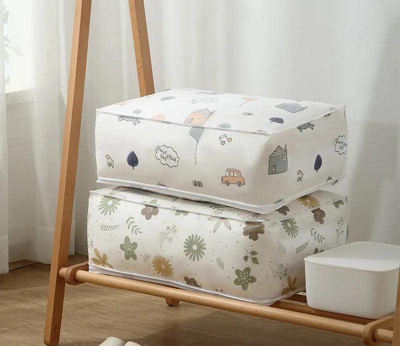 

Большой ящик для хранения спортивной одежды, домашний гардероб, сумка для хранения одежды, хлопковое одеяло, домашнее уборное пыленепроницаемое хлопковое одеяло, шкаф