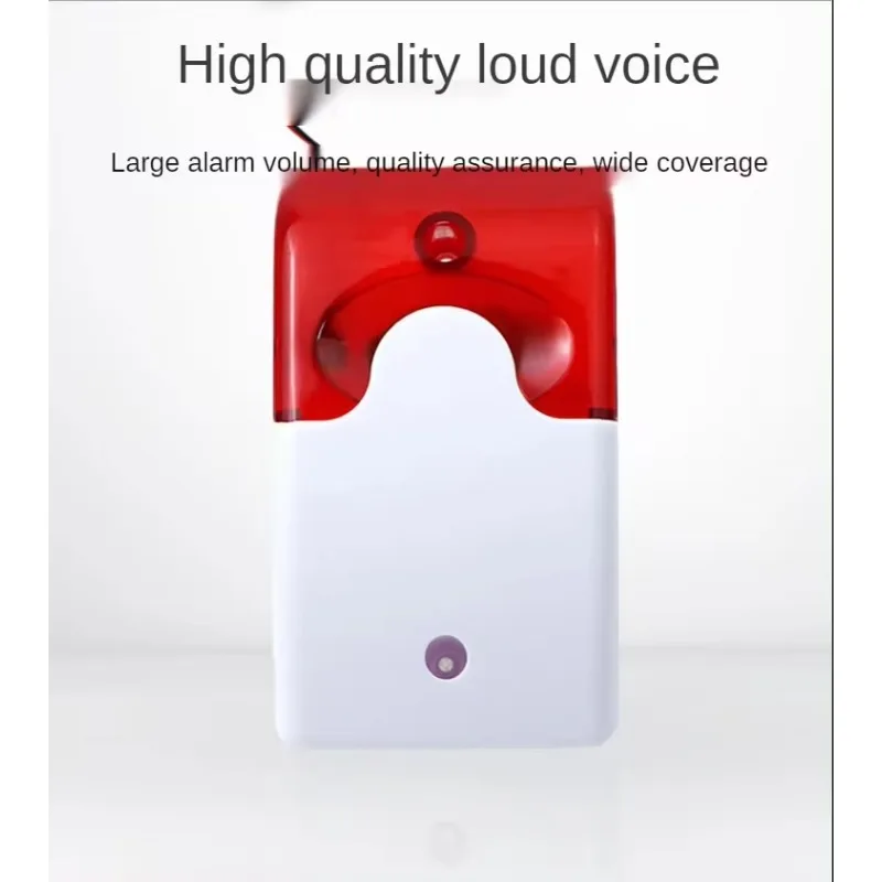 Wired Strobe Siren Durable 12V Sound Alarm Flashing Light Strobe Siren For 99 Zones PSTN/GSM Wireless Home Security Alarm